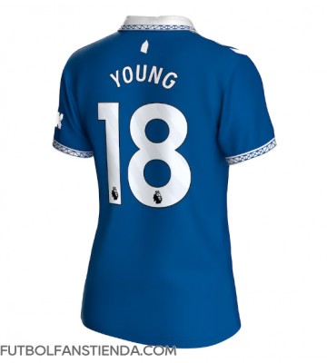 Everton Ashley Young #18 Primera Equipación Mujer 2023-24 Manga Corta